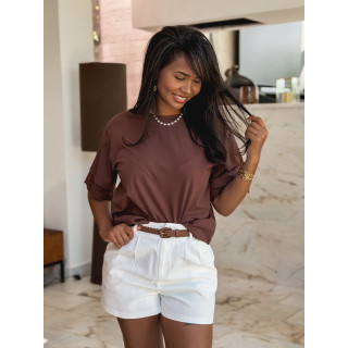 T-shirt Aveline - Chocolat
