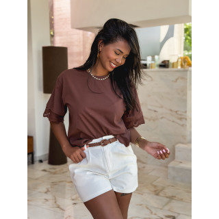 T-shirt Aveline - Chocolat