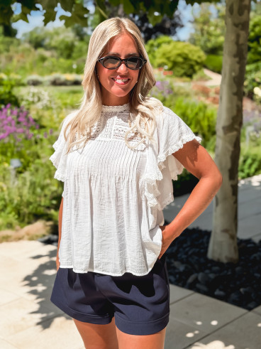 Blouse Elyora - Blanc Blouse Elyora - Blanc