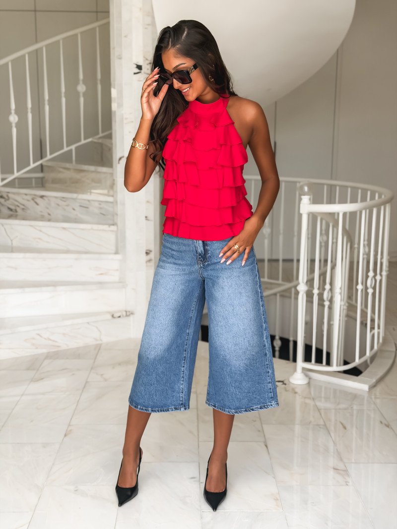 Blouse Lolie - Rouge