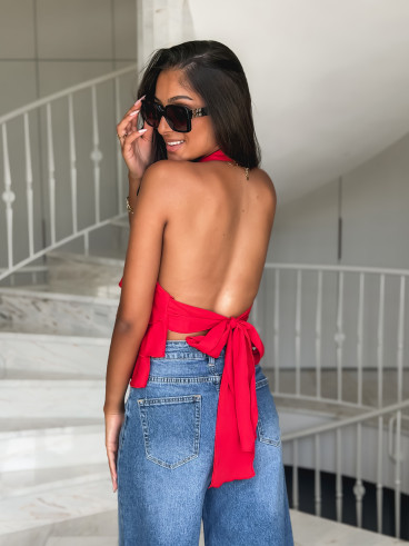 Blouse Lolie - Rouge