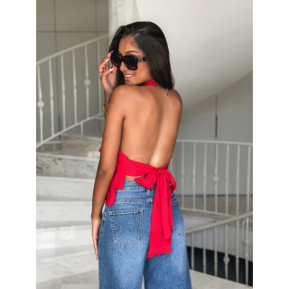 Blouse Lolie - Rouge