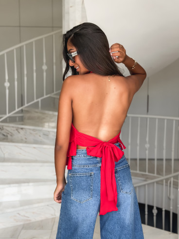 Blouse Lolie - Rouge