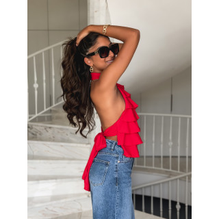 Blouse Lolie - Rouge