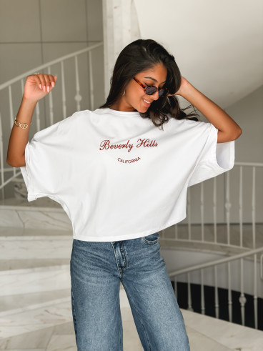 T-shirt "Beverly Hills" - Blanc