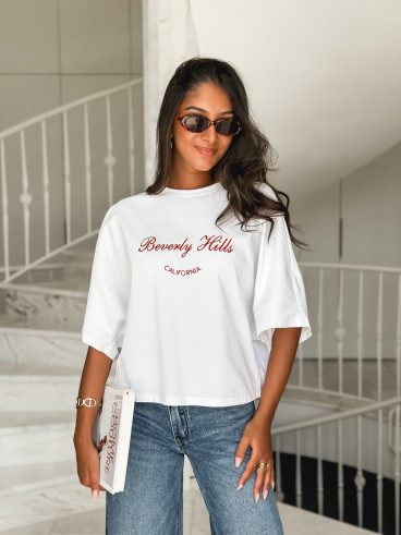 T-shirt "Beverly Hills" - Blanc