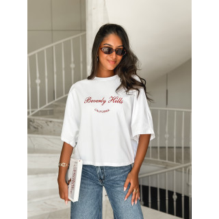 T-shirt "Beverly Hills" - Blanc