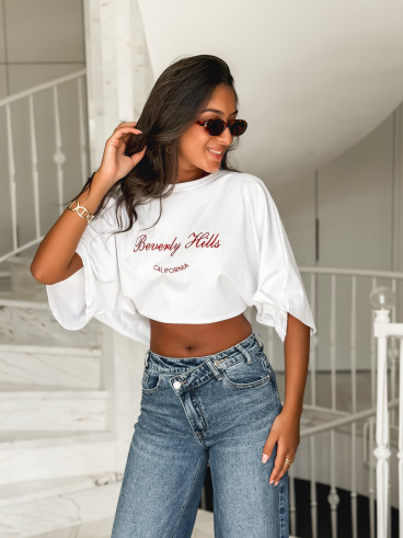 T-shirt "Beverly Hills" - Blanc