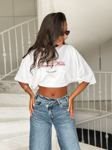 T-shirt "Beverly Hills" - Blanc