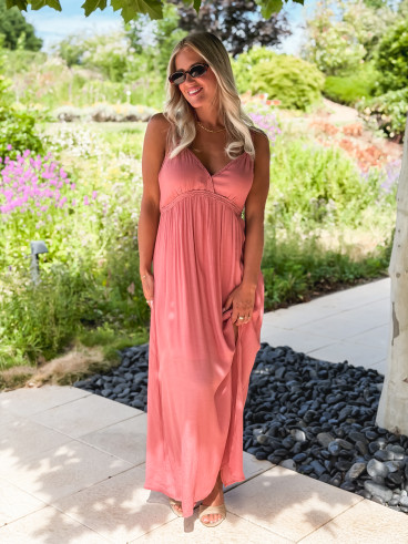 Robe longue Jaden - Bois de rose Robe longue Jaden - Bois de rose