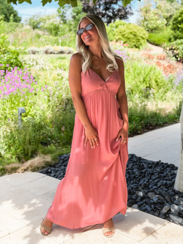 Robe longue Jaden - Bois de rose Robe longue Jaden - Bois de rose