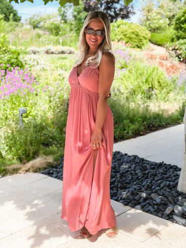 Robe longue Jaden - Bois de rose Robe longue Jaden - Bois de rose