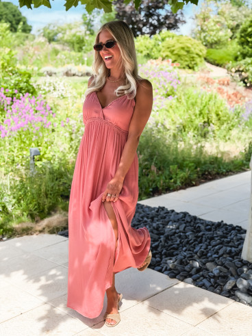 Robe longue Jaden - Bois de rose Robe longue Jaden - Bois de rose