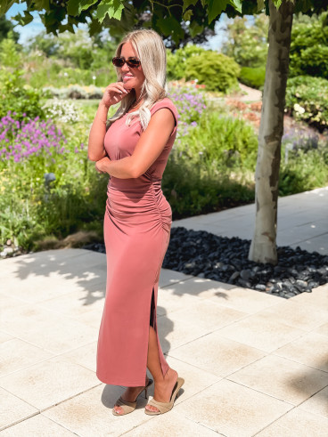 Robe longue Murielle - Terracotta
