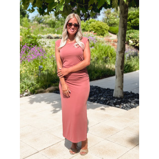 Robe longue Murielle - Terracotta