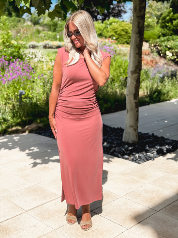 Robe longue Murielle - Terracotta