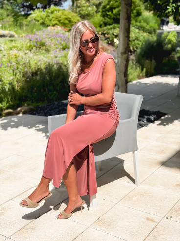 Robe longue Murielle - Terracotta