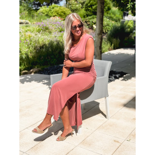 Robe longue Murielle - Terracotta