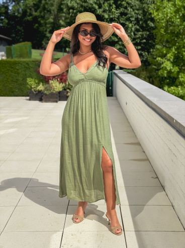 Robe longue Jaden - Kaki