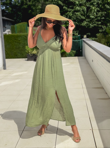 Robe longue Jaden - Kaki