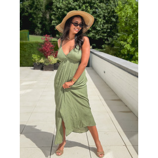 Robe longue Jaden - Kaki