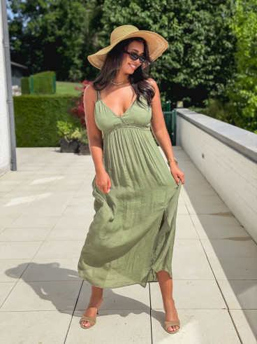 Robe longue Jaden - Kaki