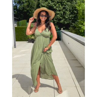 Robe longue Jaden - Kaki