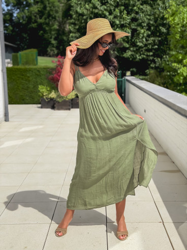 Robe longue Jaden - Kaki