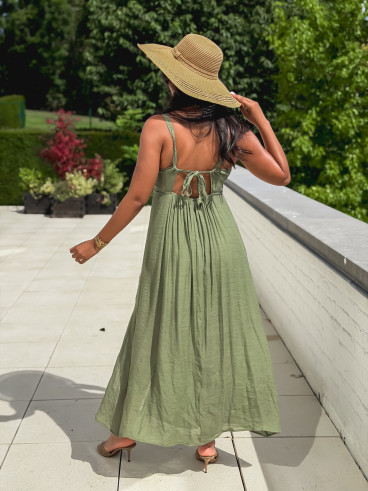 Robe longue Jaden - Kaki