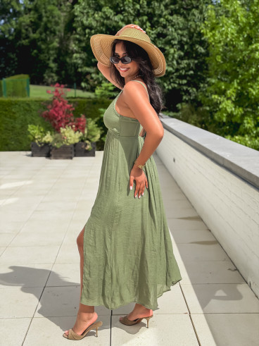 Robe longue Jaden - Kaki