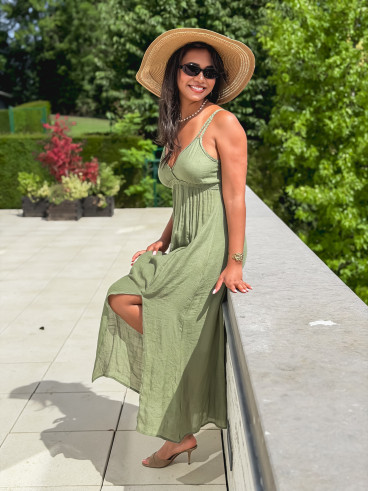 Robe longue Jaden - Kaki