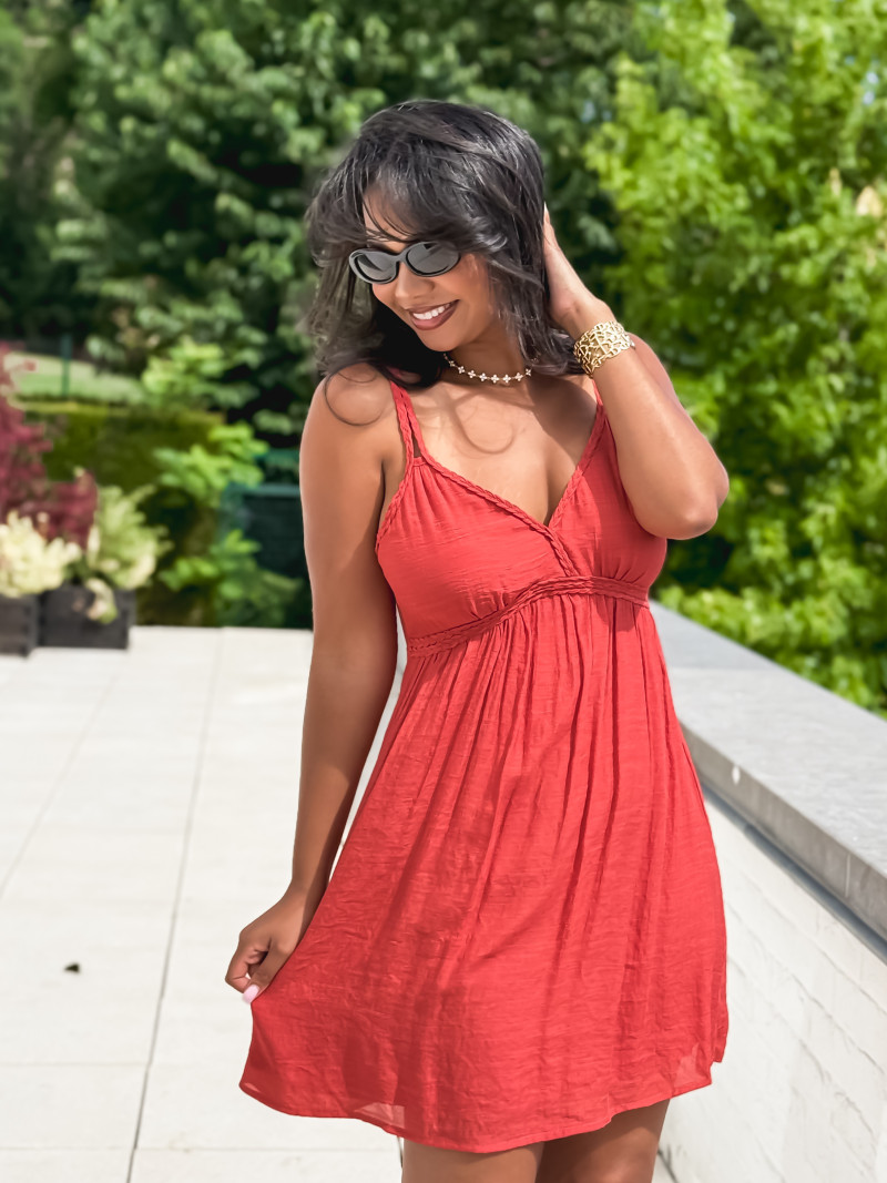 Robe courte Jaden - Terracotta Robe courte Jaden - Terracotta