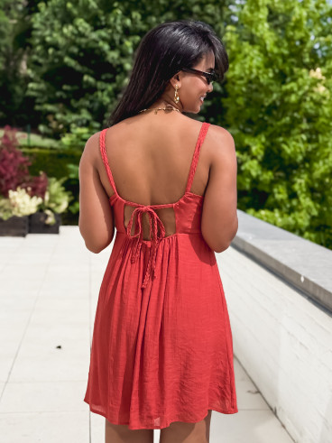 Robe courte Jaden - Terracotta