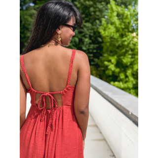 Robe courte Jaden - Terracotta