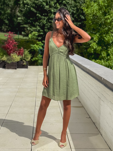 Robe courte Jaden - Kaki