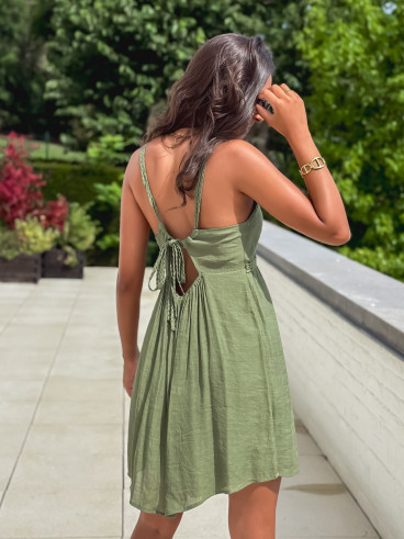 Robe courte Jaden - Kaki