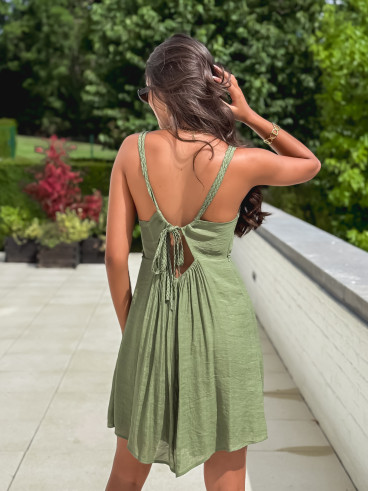 Robe courte Jaden - Kaki