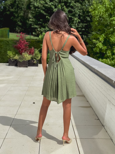 Robe courte Jaden - Kaki