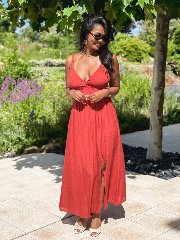 Robe longue Jaden - Terracotta