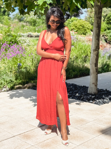 Robe longue Jaden - Terracotta