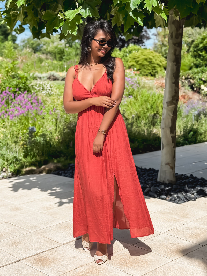 Robe longue Jaden - Terracotta