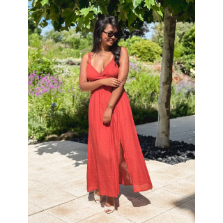 Robe longue Jaden - Terracotta