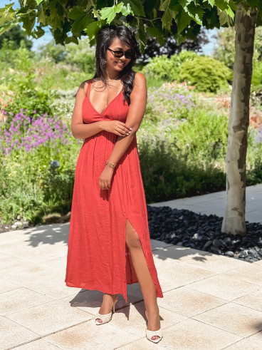 Robe longue Jaden - Terracotta