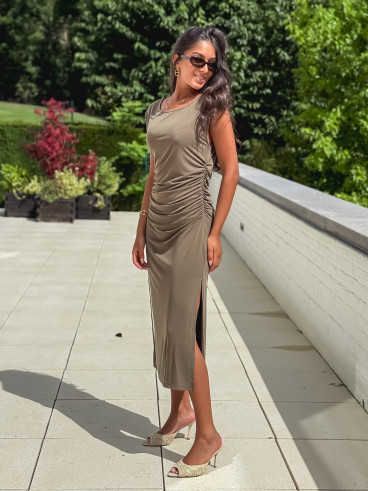 Robe longue Murielle - Kaki