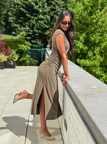 Robe longue Murielle - Kaki