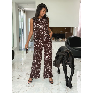 Blouse à pois Palmina - Chocolat