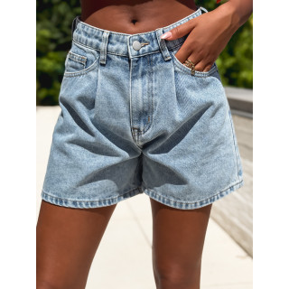 Short en jeans Néliane - Bleu