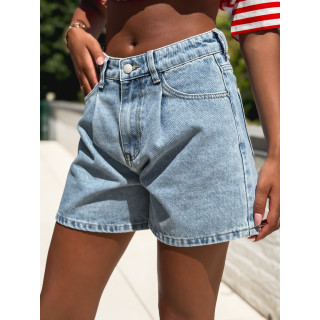 Short en jeans Néliane - Bleu