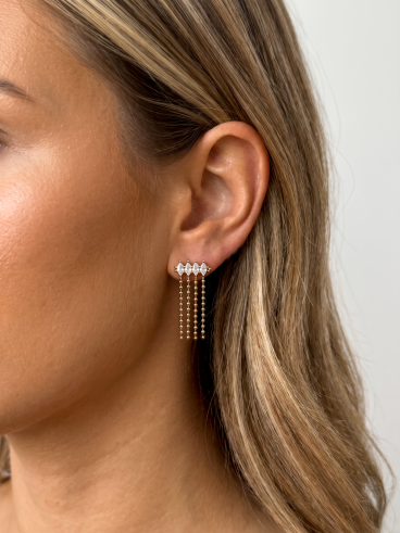 Boucles d'oreilles Nielle - Doré