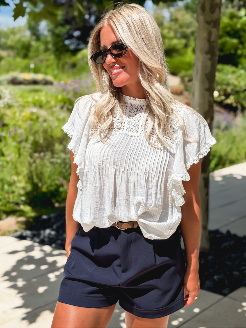 Blouse Elyora - Blanc